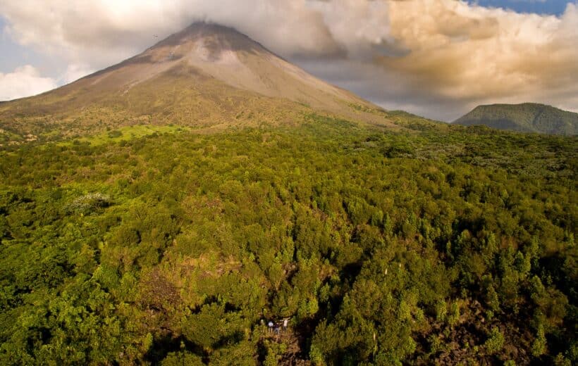 Volcano by Air and Land