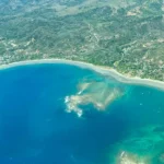 nosarabeach costa rica - aerial view
